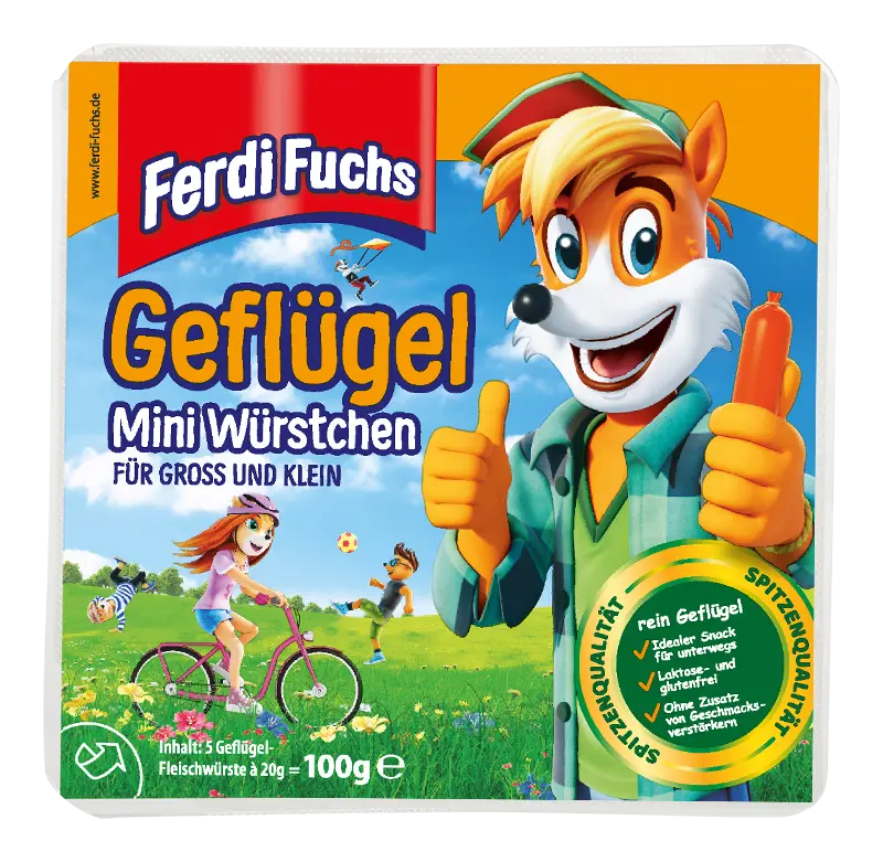 Produktverpackung Geflügel Mini Würstchen
