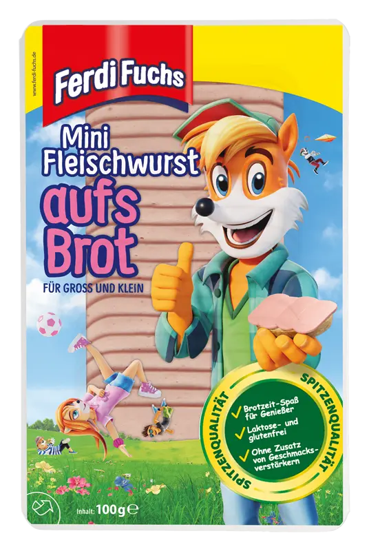 Produktverpackung Mini Fleischwurst aufs Brot